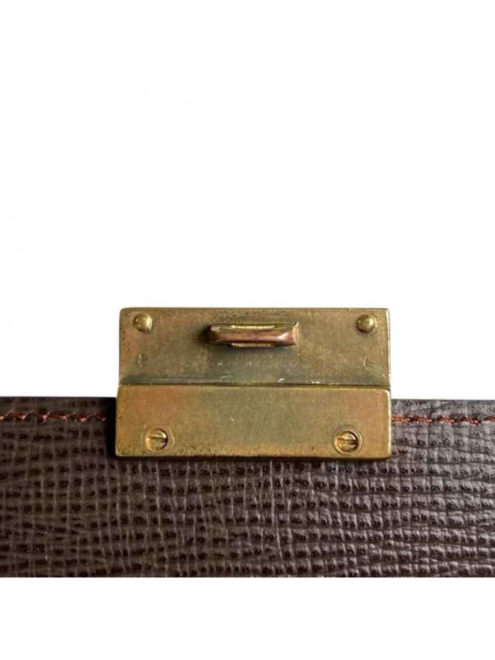 Loewe Clutch Brown Anagram